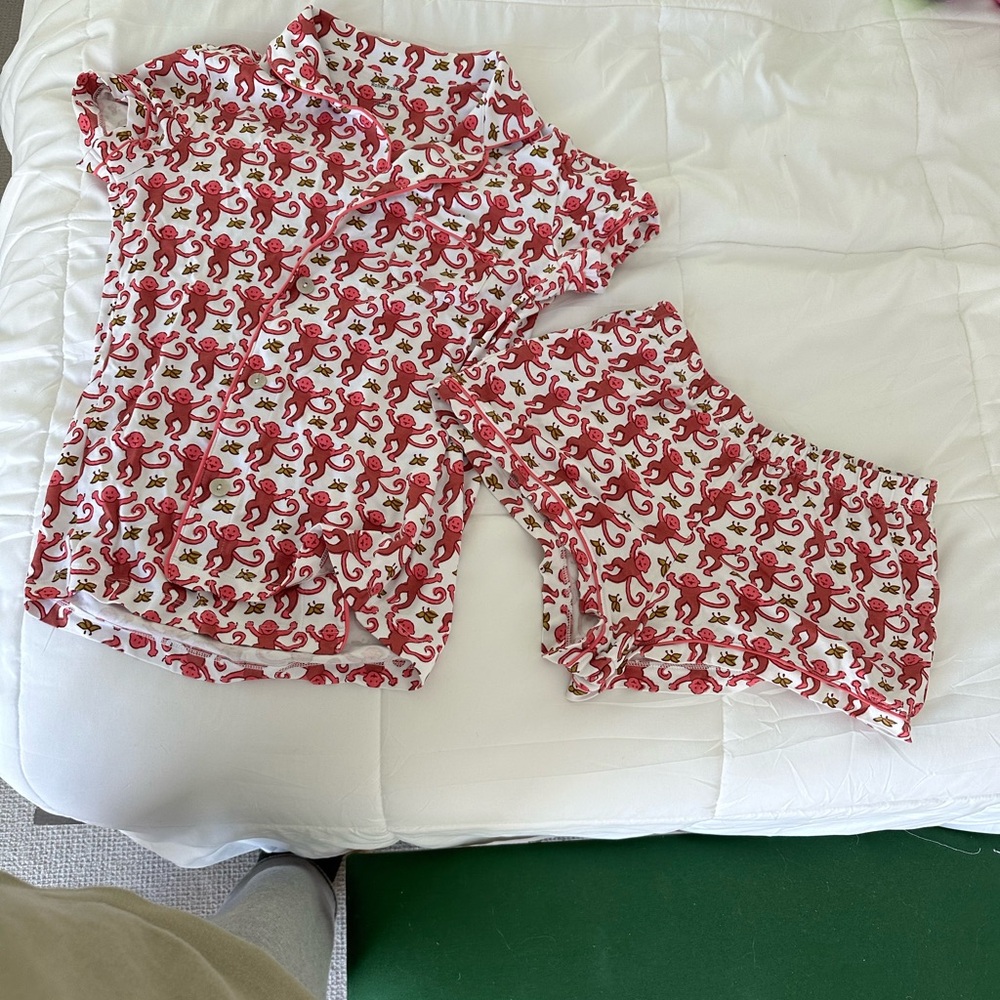 Roller Rabbit monkey pajamas size XS